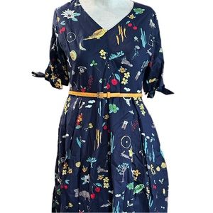 NWT ModCloth Frock Shop Desert Animals Dress XL